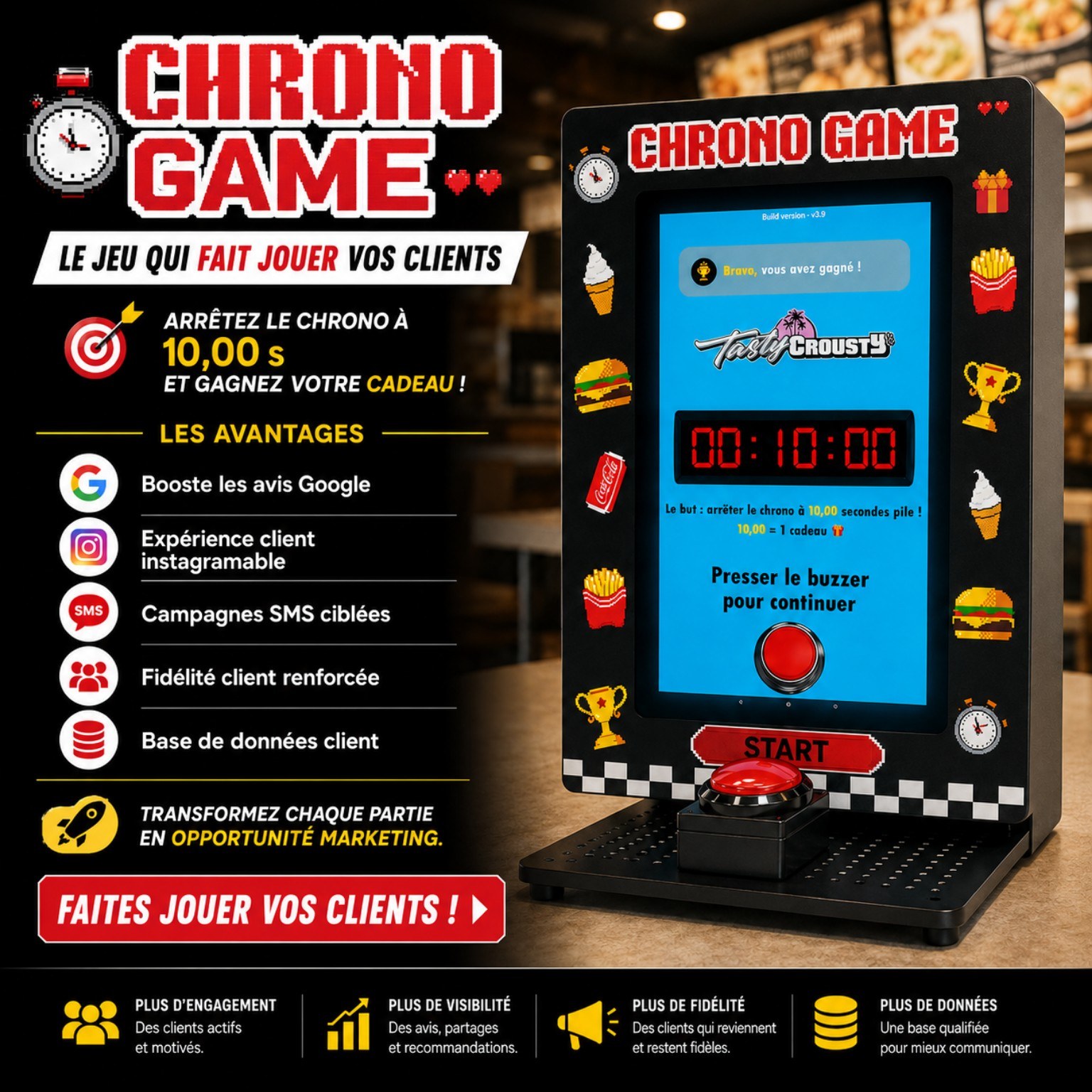 Borne Chrono Game BoosterPlay